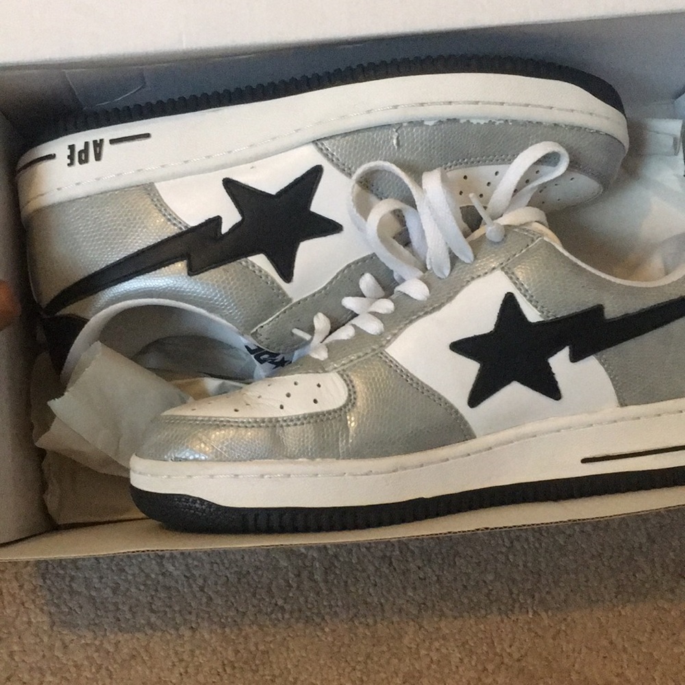 Silver Snakeskin Bape